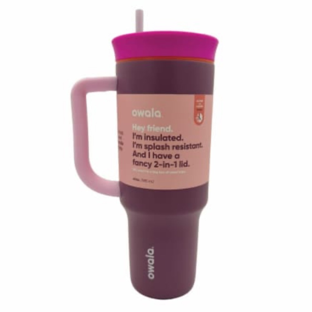 Owala 40 oz Stainless Steel Tumbler, color is Crown Jewel